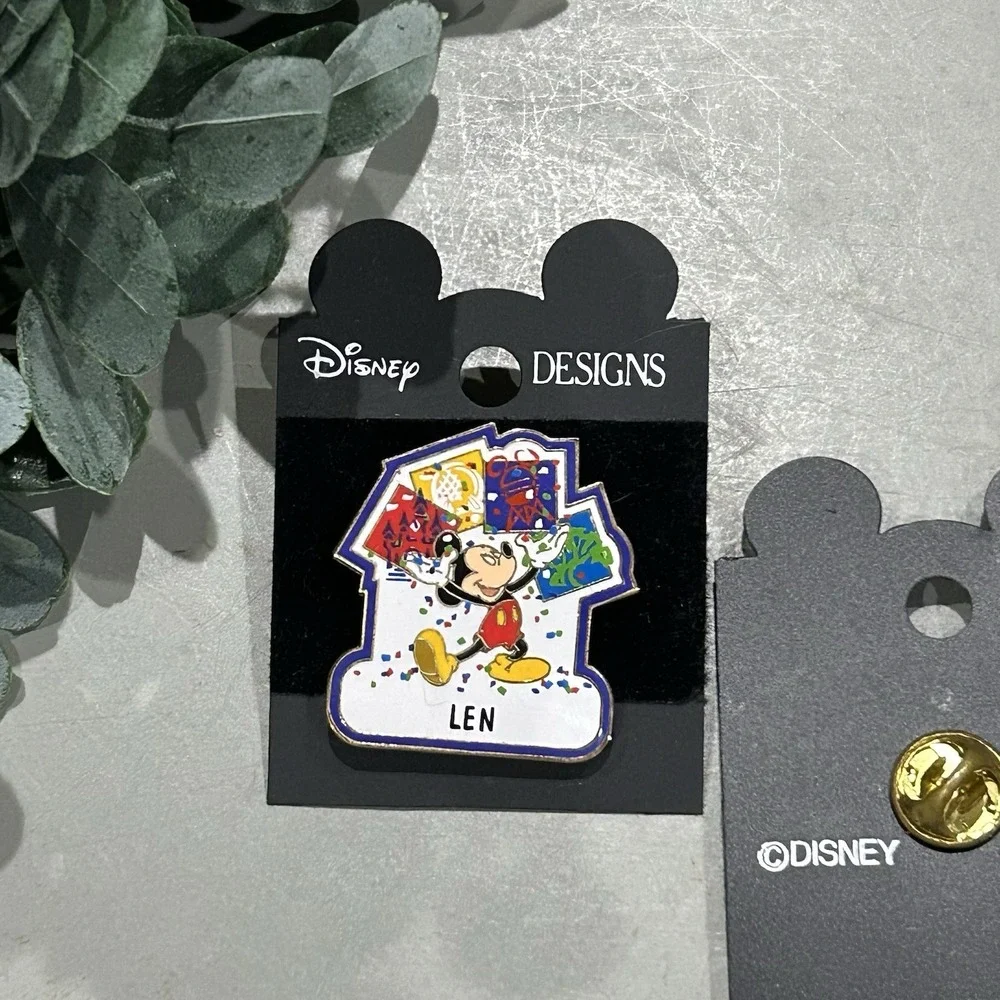 Disney Personalized‎ Enamel Souvenir Lapel Name Pin 